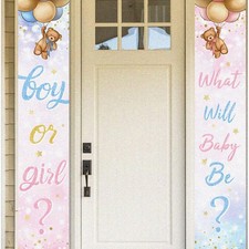 Baby Bear Gender Reveal Porch Sign