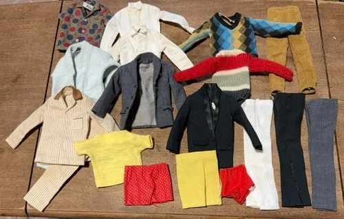 Vintage Ken Doll  Mattel Clothes Lot TLC Needs Cleaning Please Read