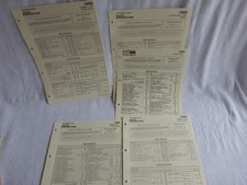 fiches temps de réparation-lot de 5-ford sierra 1990-sierra 87-etc-1988-1993