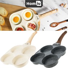 Egg Frying Pot Pan Non-stick Pancake Steak Hamburg Omelet Pan Breakfast 4 Hole 