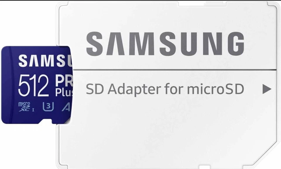 Nueva tarjeta de memoria SAMSUNG Pro Plus 512 GB Micro SD SDXC V30 A2 Foto 3 de 3