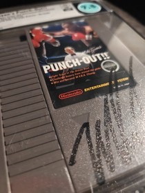 NES Mike Tyson&rsquo;s Punch-Out Cart Rare Wata(PSA) 7.5 Autograph Videogame! PSA