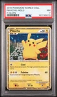 2010 POKEMON WORLD COLLECTION ITALIAN PIKACHU-HOLO PSA 7