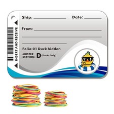 Ducks Tag,Cruising Rubber Duck 2.5 3.7 inches, Platinum75-199points/Gray