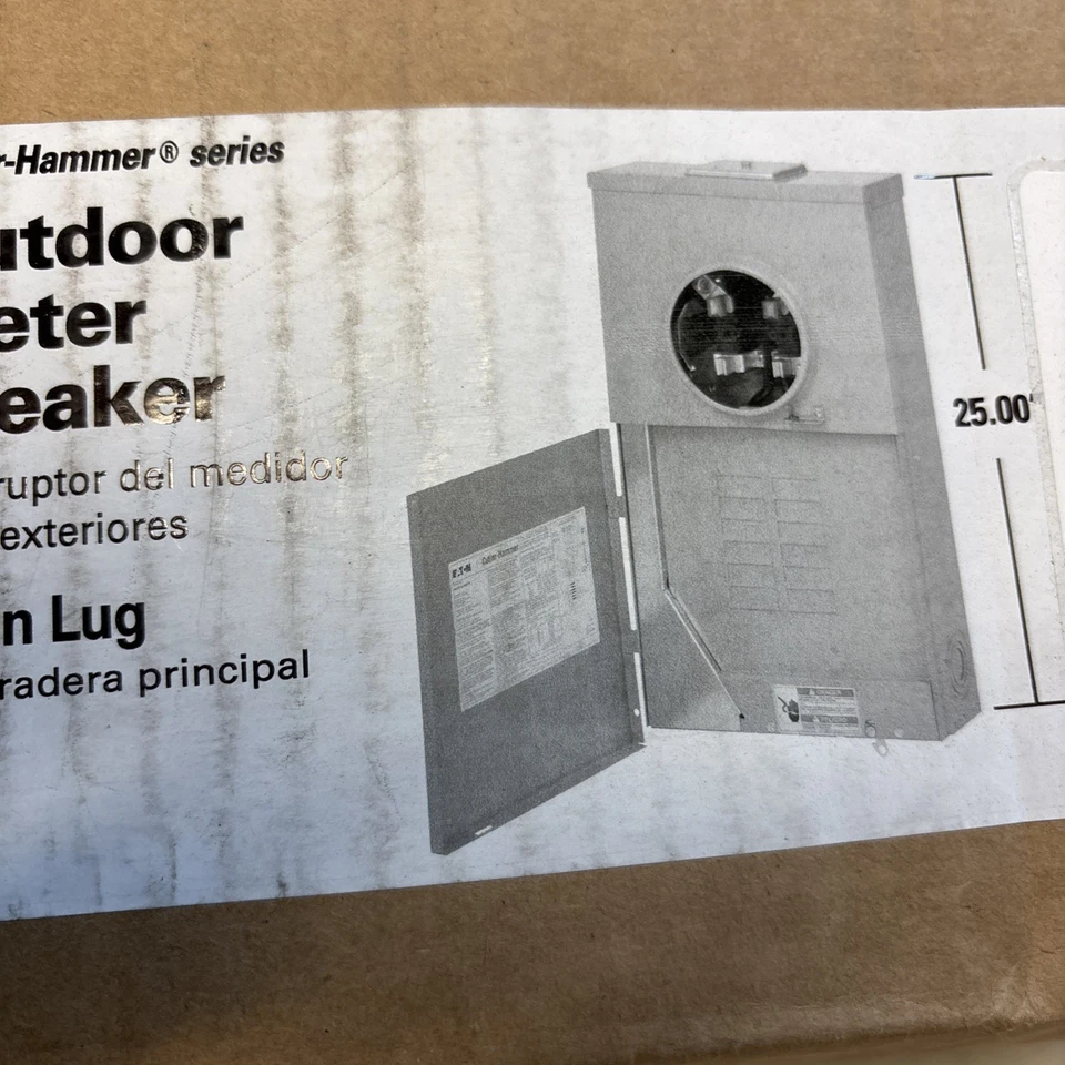 Eaton MB1212L200BTS Outdoor Loadcenter with Meter Socket 200 AMP 12 Spaces. 2416 - Image 4 of 4
