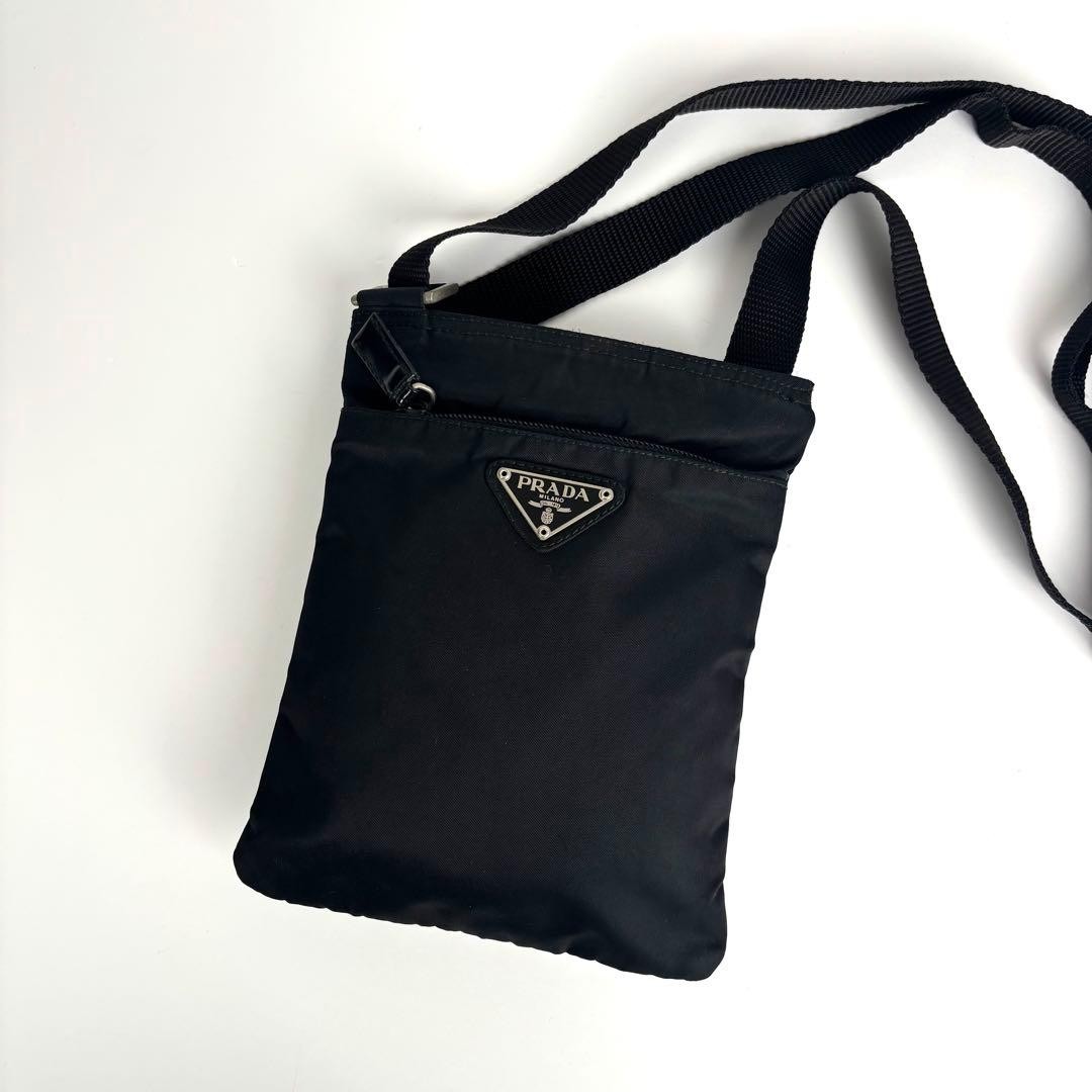 PRADA Mini Shoulder Bag Sacoche Nylon Leather