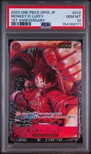 2023 ONE PIECE JPN AWAKENING OF THE NEW ERA 1ST ANNIV MONKEY D. LUFFY PSA 10