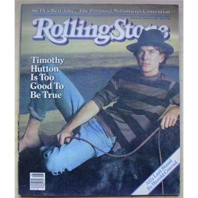 TIMOTHY HUTTON ROLLING STONE NO.362 MAGAZINE FEB 4 1982 TIMOTHY HUTTON COVER WIT