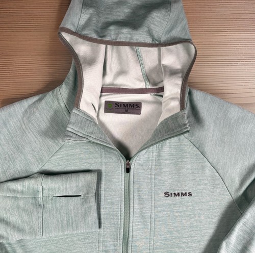 Sweat Simms Bugstopper Homme – Bleu, Protection Insectes – Pêche – Taille M