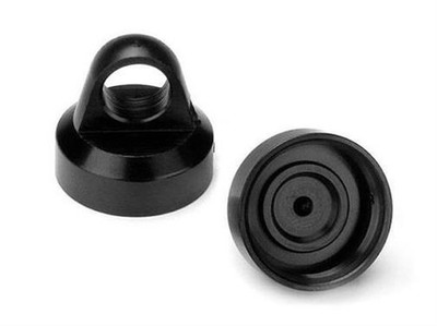 HB RACING ALUMINUM SHOCK CAP (HARD ANODIZED/2pcs) / HB114112
