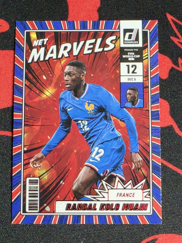 Donruss 2025-26 Road to FIFA World Cup RED Net Marvels Kolo Muani #15 France