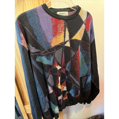St Croix Shop Men's Cotton Blend Multicolor Knits Sweater Made in USA Size L - Picture 12 of 12