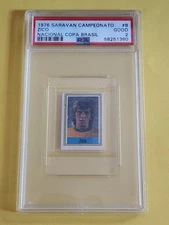 1976 Saravan Campeonato #8 Zico Rookie RC PSA 2 Nacional Copa Brasil 