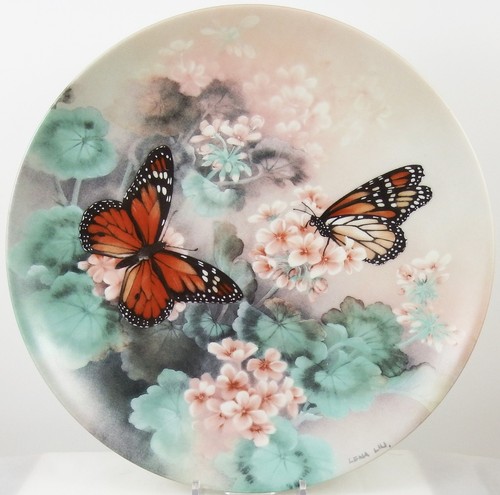 Lena Liu On Gossamer Wings Series Monarch Butterflies Butterfly Plate - 第 1/4 張圖片