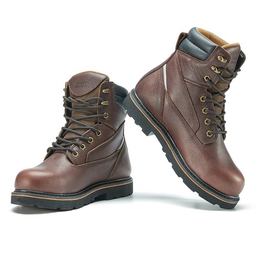 Steel Toe Work Boots 8 Inch Lace-up 