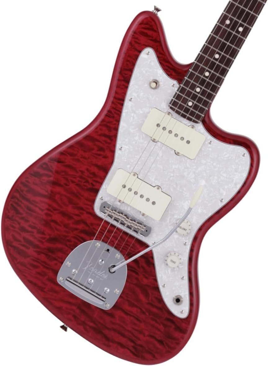 Fender 2024 Collection MIJ Hybrid II Jazzmaster QMT Rosewood Red Beryl