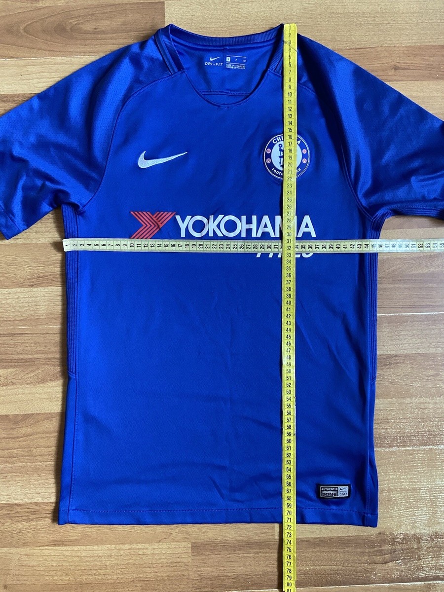 CHELSEA 2017 2018 HOME FOOTBALL SHIRT SOCCER JERSEY NIKE sz S MEN