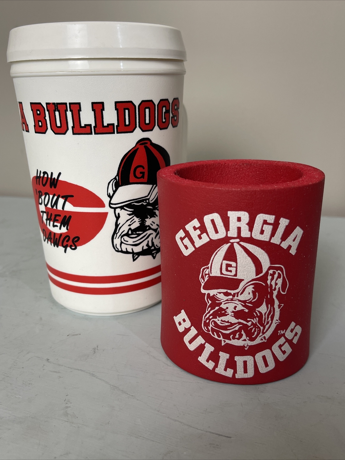Vintage Rare Bulldogs Aladdin Plastic Cup And Koozie NCAA 1980s Classic eBay