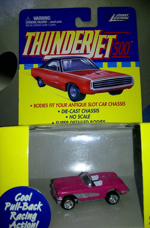 Aurora Slot Car T-Jet Body W/Pullback Chassis Chevrolet Corvette  new in box