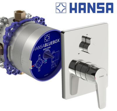 Hansa Polo Unterputz Armatur Dusche HansaPolo Set Bluebox Duscharmatur Badewanne