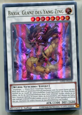 Yu-GI-OH Baxia Glanz des Yang Zing Ultra Rare GFP2-DE130