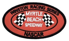 Myrtle Beach Speedway South Carolina NASCAR Retro Vintage Style Patch Racing