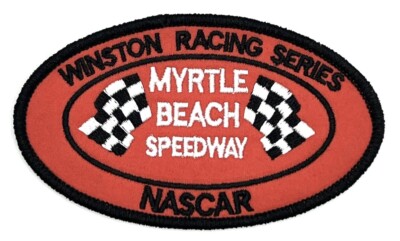 Myrtle Beach Speedway South Carolina NASCAR Retro Vintage Style Patch Racing
