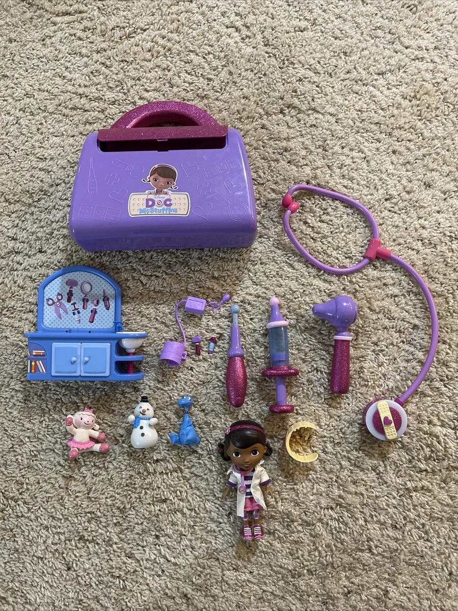 Disney Doc McStuffins Doctor Bag Set Figures Medical Pretend Play Toy  Purple Kit