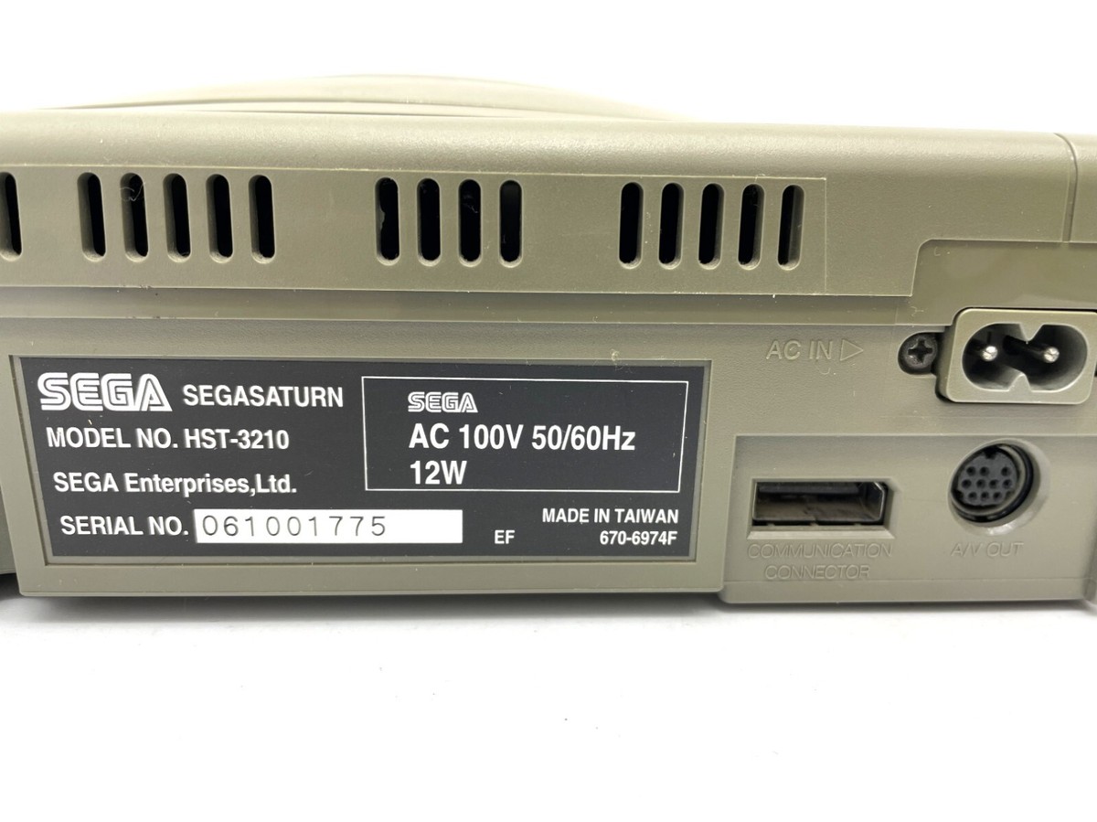 Sega Saturn Console Gray HST-0004 Japanese Version Boxed Tested from JAPAN Sega Saturn Console Gray HST-0004 Japanese Version Boxed Tested from JAPAN
