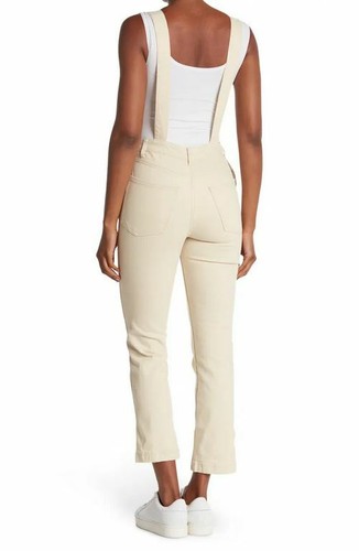 WEWOREWHAT women jean overall jumpsuit tapered WWO57-1 beige sz 00 $168 - Bild 2 von 9