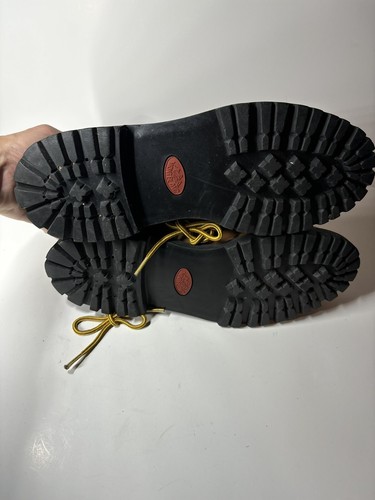 Vintage MONTBLANC Hiking Boots Men’s 11 D Brown Combat Boots Made In Korea - Picture 3 of 14