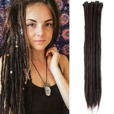10Strands Handmade Dreadlocks Extension Single Ended Dread Locs Crochet Braids