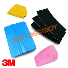 3M Blue Squeegee Lil Chizler Applicator Tools Felt Edge Decal Tips x3 Vinyl Wrap