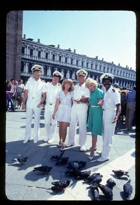 Bernie Kopell Fred Grandy Jill Whelan Gavin Macleod On The Love Boat Old Photo