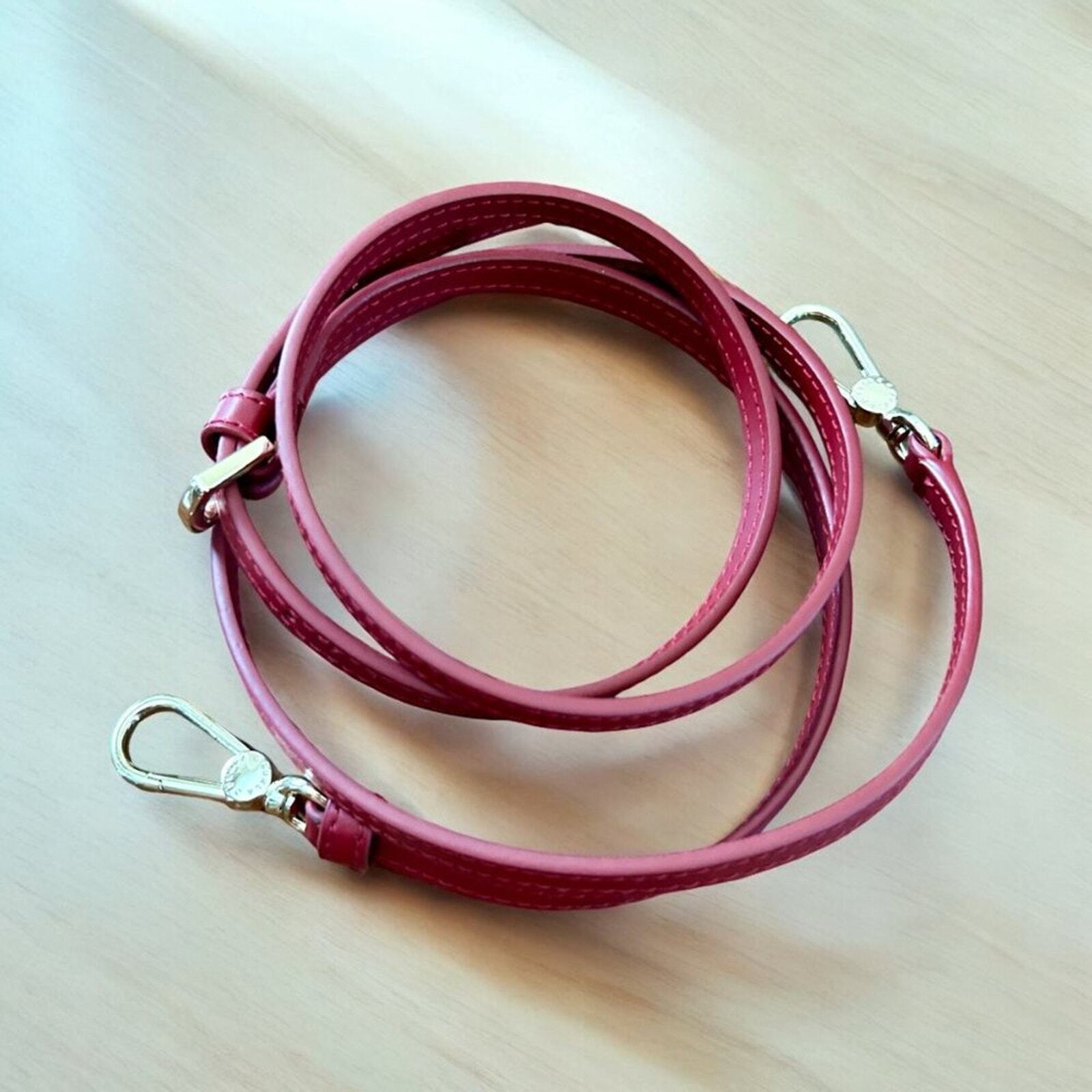 Furla Replacement Strap for Shoulder Bag in Burgundy Red Lamb Leather