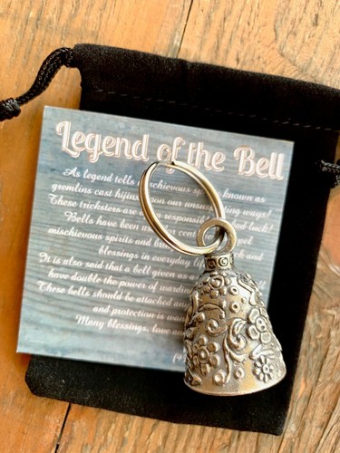 Peace Sign GUARDIAN Bell of Good Luck fortune pet keychain gift peace on earth - Picture 2 of 8