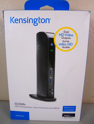 KENSINGTON SD3500V USB 3.0 Docking Station - Never Used - Open Box