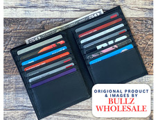 Men's Genuine Leather Bifold Wallet Hipster Credit Card ID Holder RFID Blocking