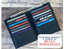 Men's Genuine Leather Bifold Wallet Hipster Credit Card ID Holder RFID Blocking