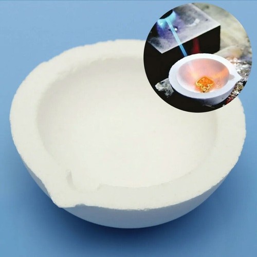 3pcs Ceramic Crucible Bowl Dish Cup Furnace Melting Casting Refining Gold Silver - Picture 9 of 37