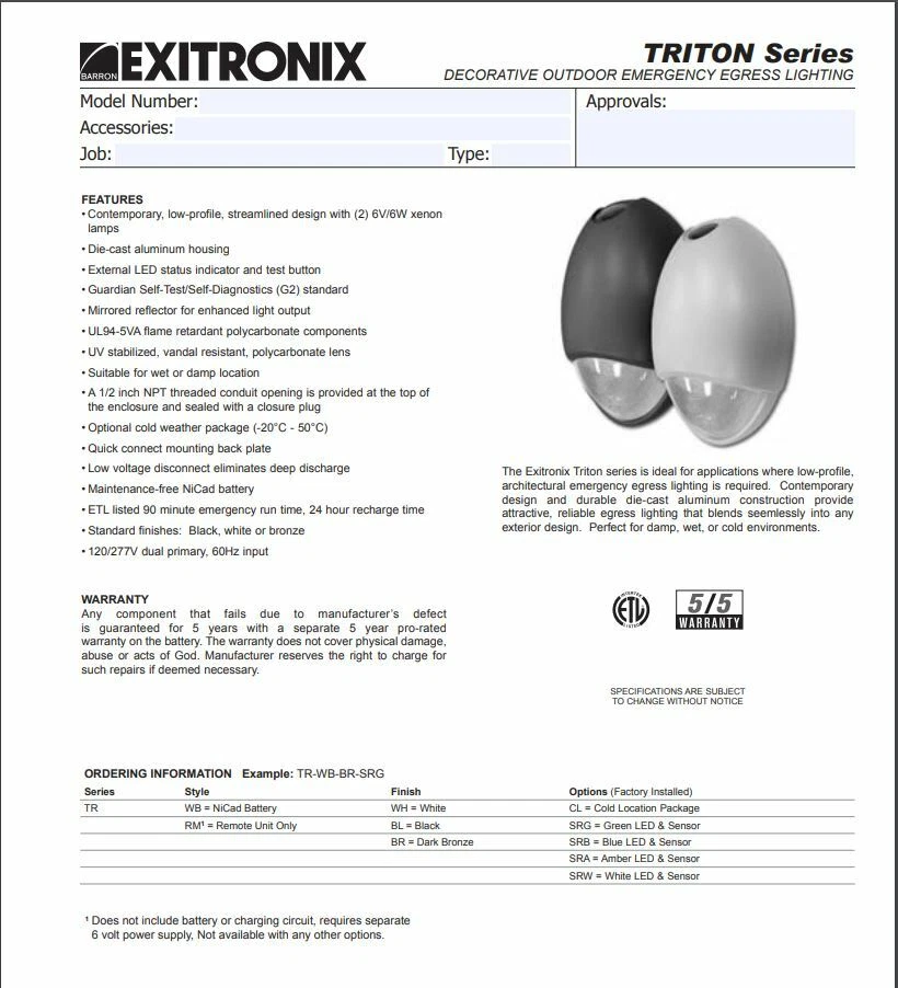 Exitronix Egress Lighting Shelly Lighting