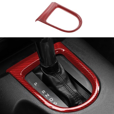 Fit For Ford Mustang 2015-2020 ABS red middle console gear shift panel trim 1pcs Fit For Ford Mustang 2015-2020 ABS red middle console gear shift panel trim 1pcs