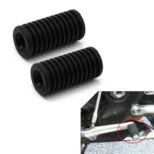 2 x Gear Shifter Lever Shift Pedal Kick Foot Pegs Cover Pad Rubber Motorcycle