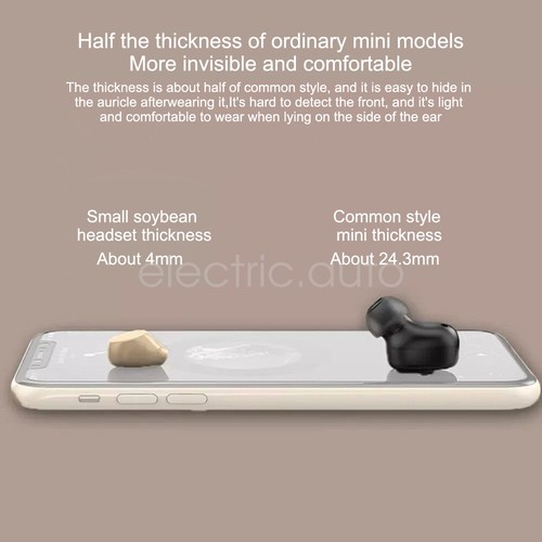 Ultra Mini Bluetooth Earphone Sleeping TWS Earbuds HIFI 6D Stereo Sound Quality - Zdjęcie 6 z 27
