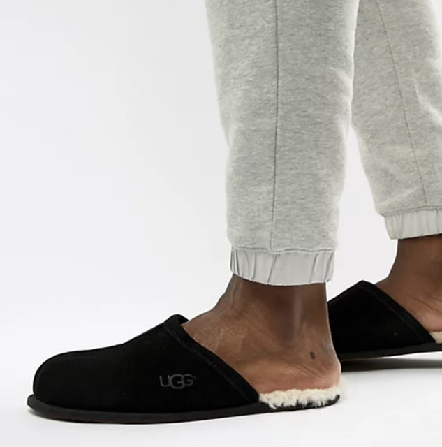 UGG Australia Mens Scuff Leather Closed 