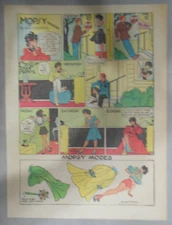 Mopsy by Gladys Parker with Uncut Paper Doll from 6/21/1946 Size 11 x 15 inches