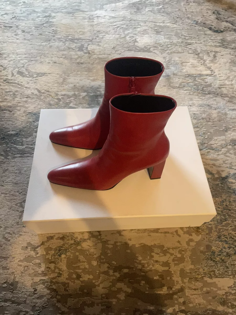 red balenciaga boots