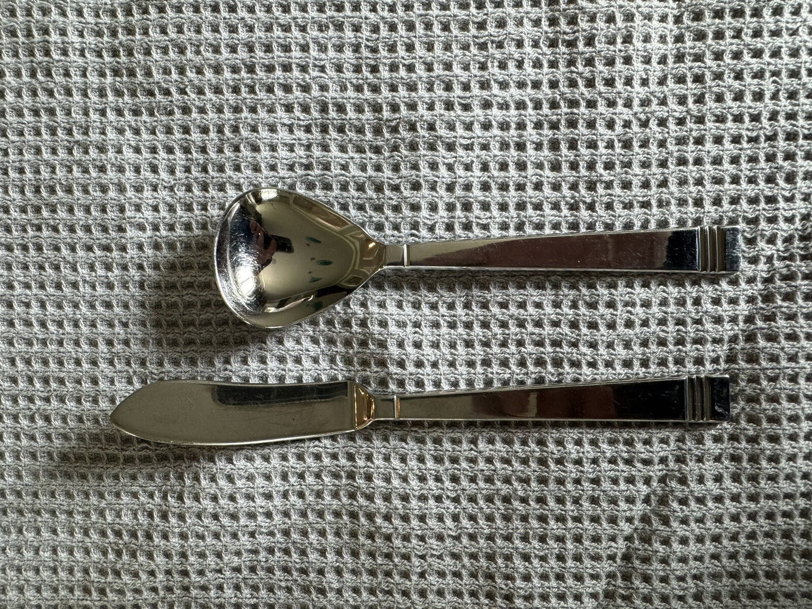 Lenox 18/10 Stainless TIN CAN ALLEY Sugar Spoon And Butter Knife. eBay