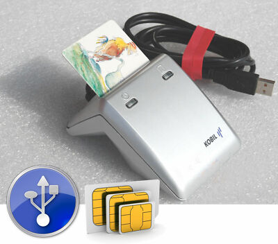 KOBIL KAAN USB CHIPKARTENLESER SMARTCARD READER HBCI FÜR WINDOWS XP 7 8 XP 10 