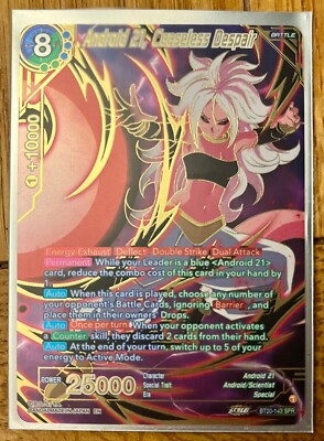 Dragon Ball Super Card Game - BT20-143 SPR - Android 21, Ceaseless Despair *NM*